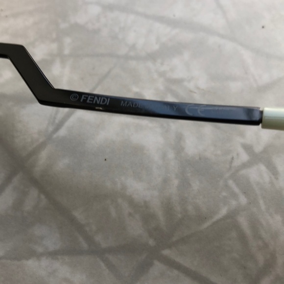 Fendi Mirrored Cat Eye Sunglasses Black Acetate - Picture 7 of 8